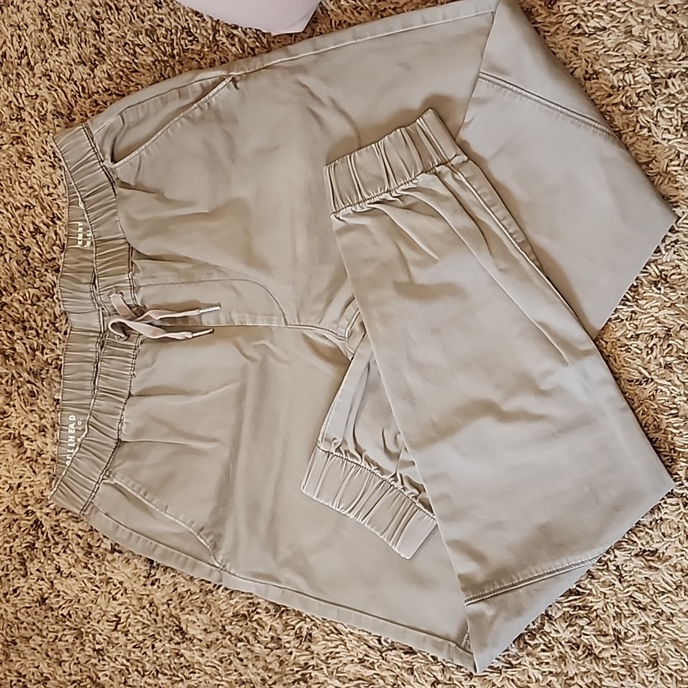 Pants for men..garterize bottom and waist.
